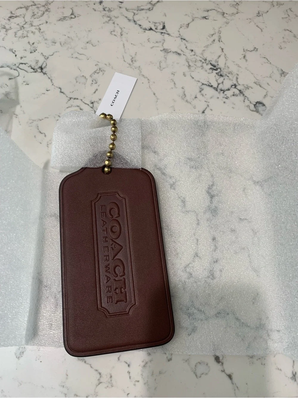 Coach XL Hangtag Charm